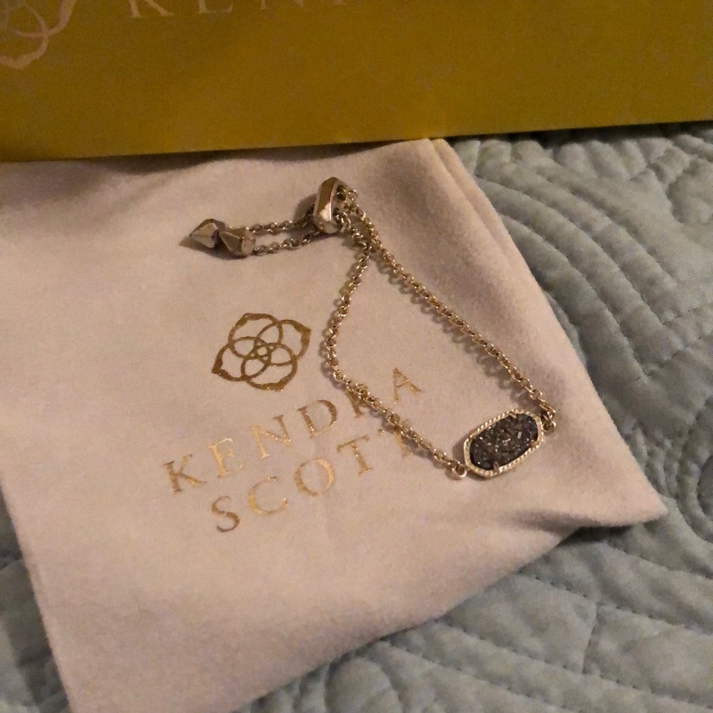 Kendra Scott Elaina Gold Bracelet - Platinum Drusy